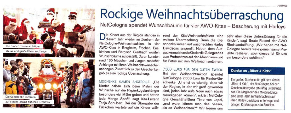 Auf heißen Schlitten durchs Kinderdorf