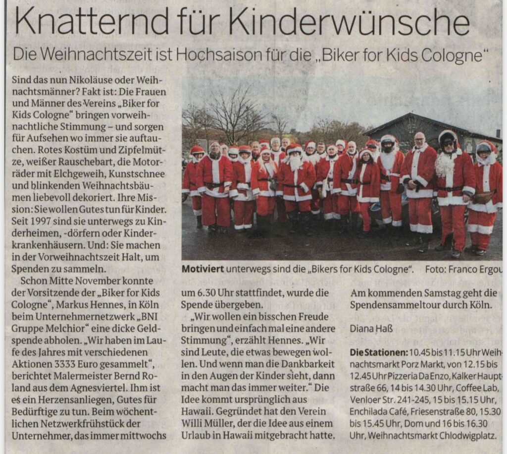 Knatternd für Kinderwünsche